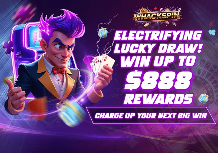 WhackSpin Deposit Lucky Draw widget